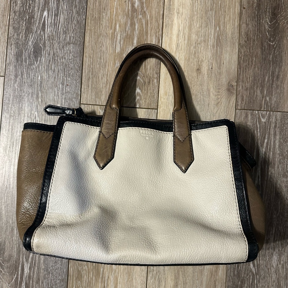 Fossil Tri-color Leather Tote - Picture 1 of 10